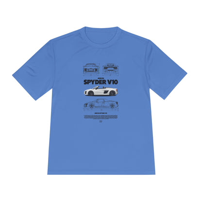 Spyder V10 Unisex Moisture Wicking Tee - Car Enthusiast Apparel - CreativeRino