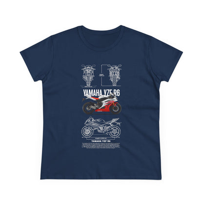Yamaha YZF-R6 Graphic Tee for Motorcycle Enthusiasts - CreativeRino