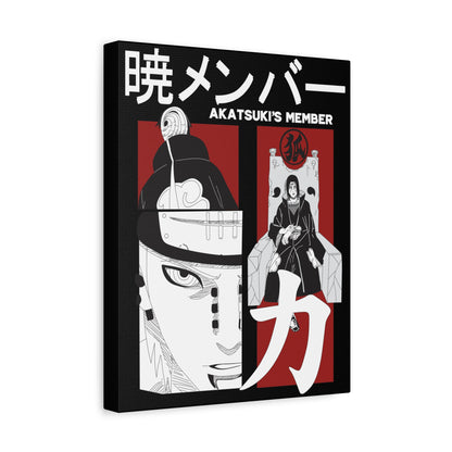 Anime-Inspired Stretched Canvas Art - Naruto Akatsuki's Member - CreativeRino