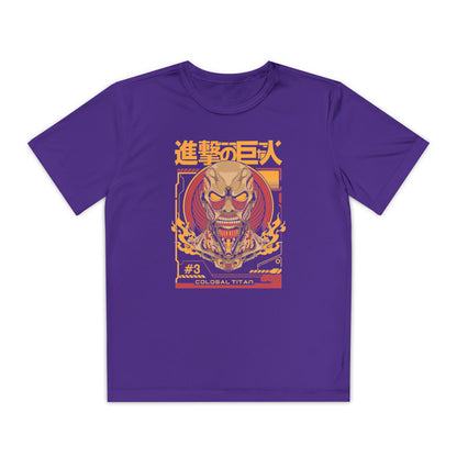 Attack on Titan Youth Competitor Tee - Colossal Anime Graphic T-shirt for Anime Fans - CreativeRino
