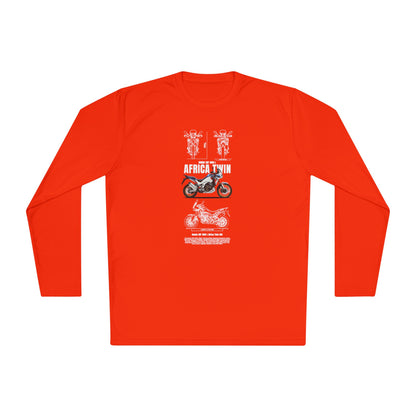 Honda CRF1000L Africa Twin Motorcycle Enthusiast Unisex Long Sleeve Tee - Africa Twin T-shirt Design - CreativeRino