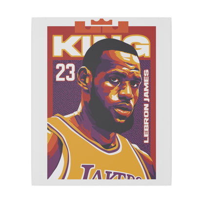 LeBron James King Canvas Wall Art - CreativeRino