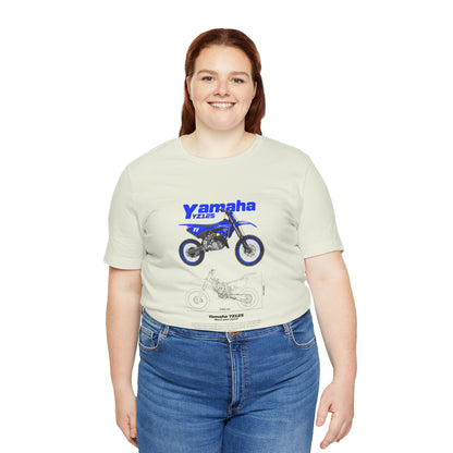 Yamaha YZ125 Bike Graphic Tee – Unisex Jersey Short Sleeve T-shirt - CreativeRino