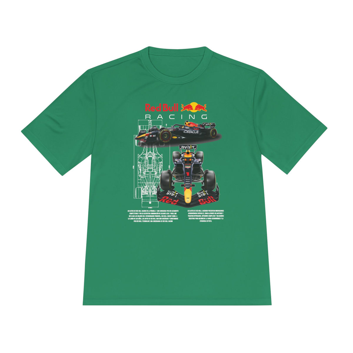 Red Bull Racing Unisex Moisture Wicking Tee for Motorsport Enthusiasts - CreativeRino