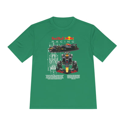 Red Bull Racing Unisex Moisture Wicking Tee for Motorsport Enthusiasts - CreativeRino