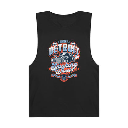 Detroit Smoky Wheels Unisex Tank Top | Original Racing Apparel - CreativeRino