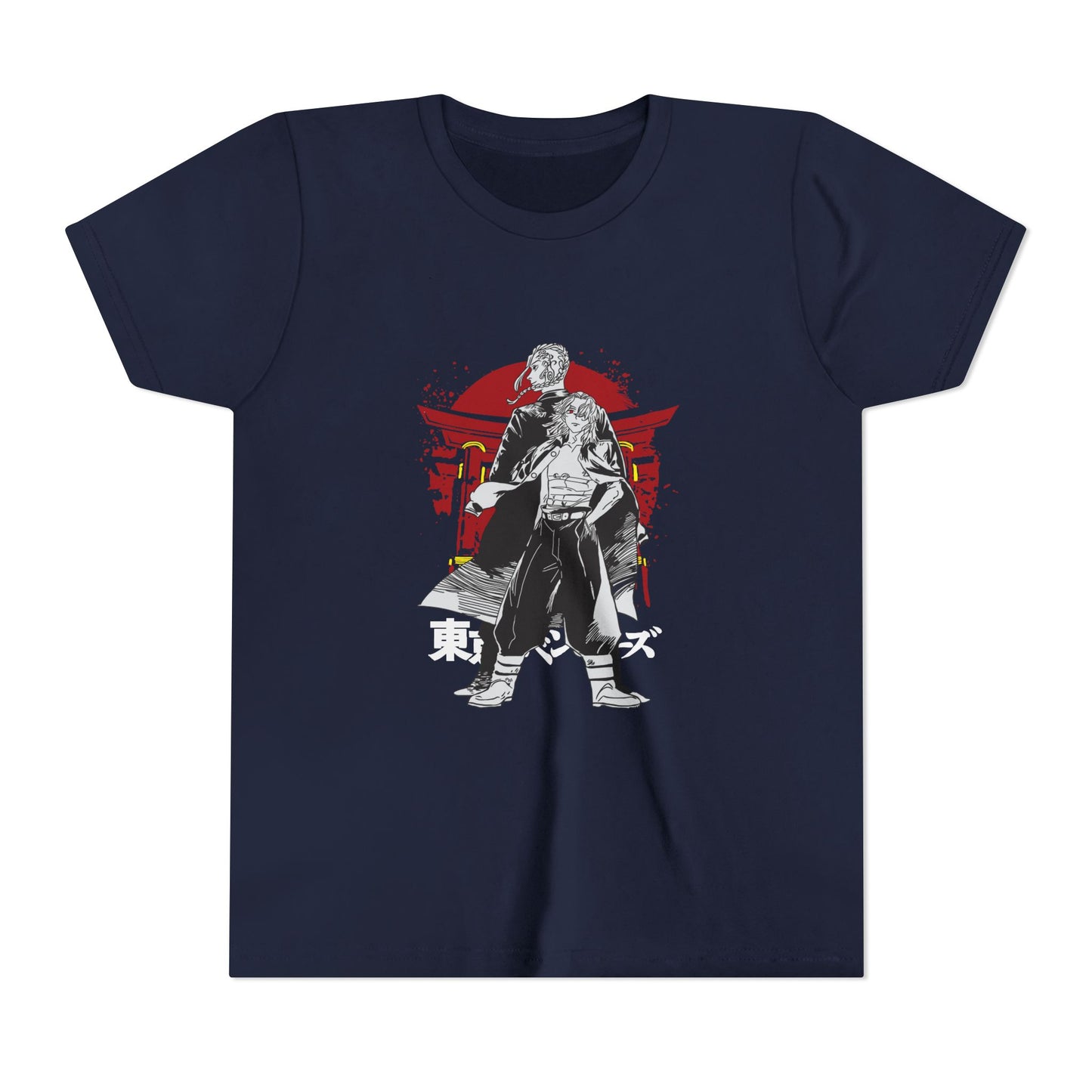 Tokyo Revengers Youth Short Sleeve Tee - Samurai Graphic T-shirt for Anime Fans - CreativeRino