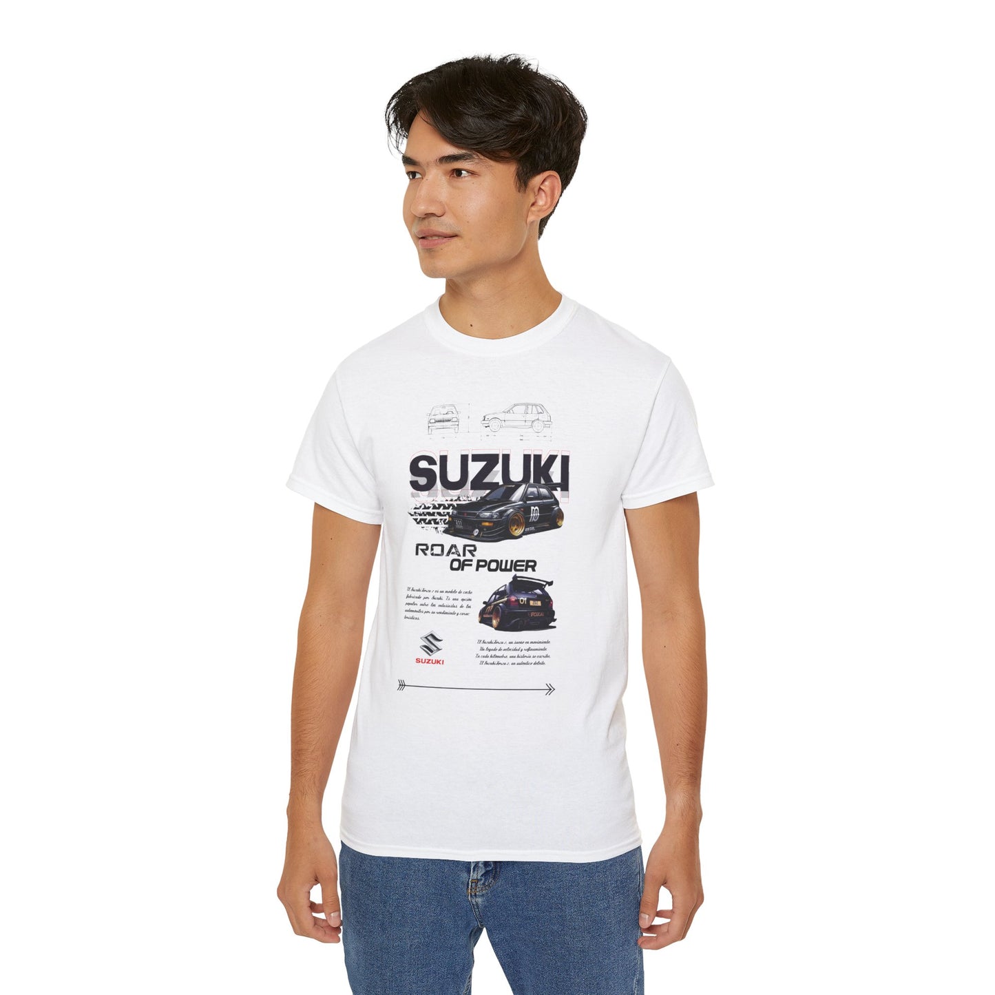 Suzuki Roar of Power Unisex Ultra Cotton Tee - Perfect T-shirt for Car Enthusiasts - CreativeRino