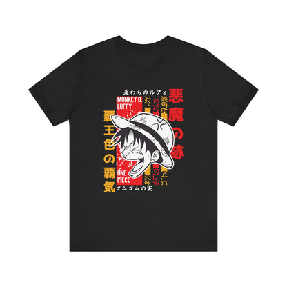 One Piece Luffy Graphic Tee – Unisex Jersey T-shirt for Anime Fans - CreativeRino