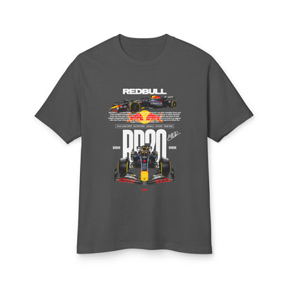 RED BULL RB20 Unisex Racing-Themed Heavyweight Cotton Tee - Car T-shirt - CreativeRino