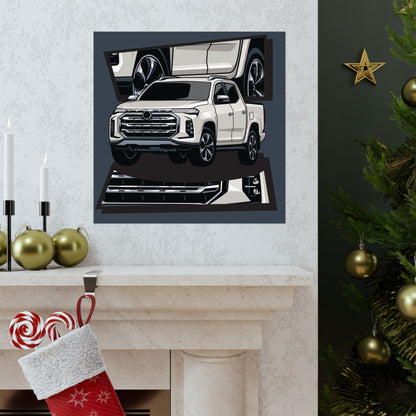 Classic Car Matte Square Posters - Perfect Poster for Auto Enthusiasts & Gift for Him - CreativeRino