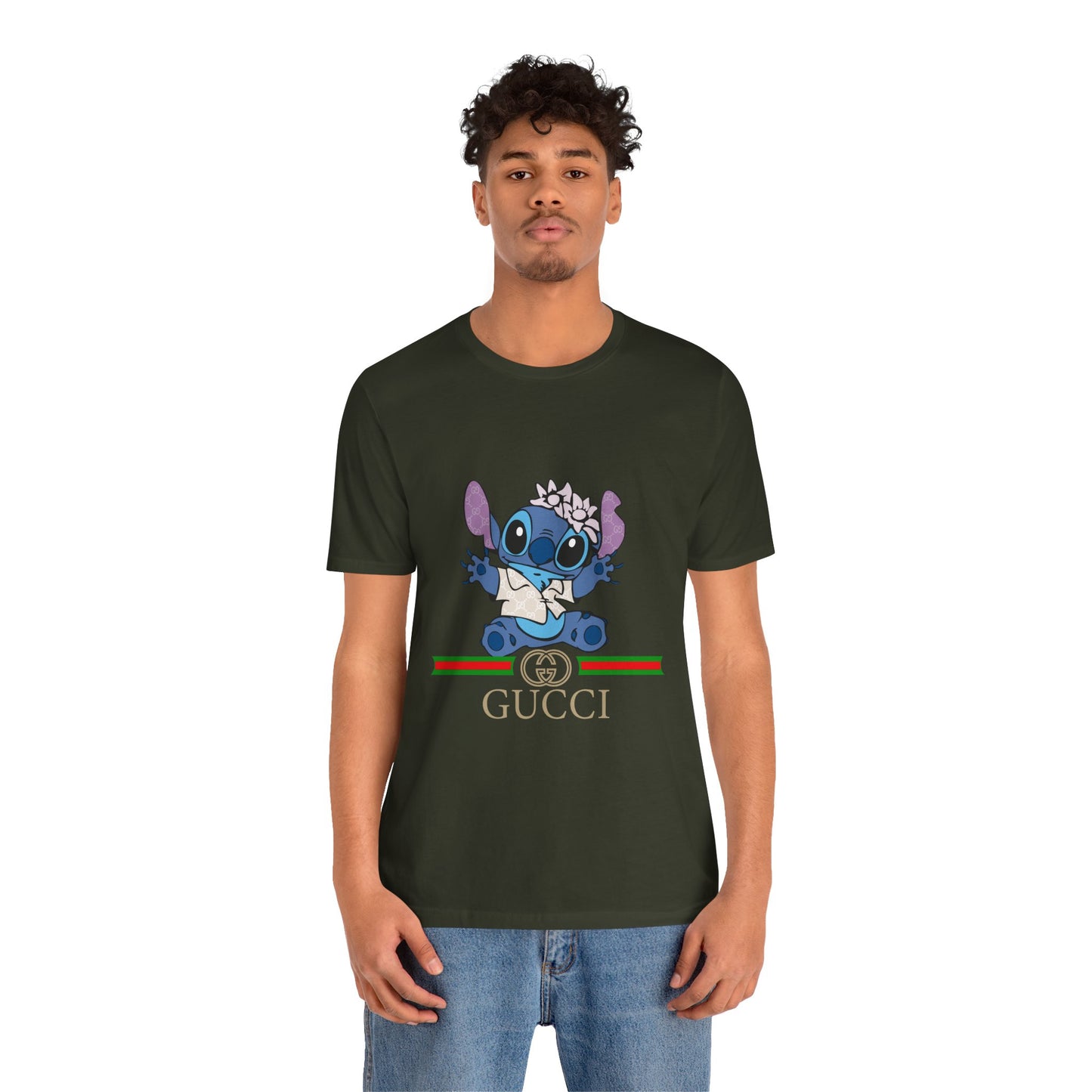 Stitch Gucci Unisex Jersey Short Sleeve Tee - CreativeRino