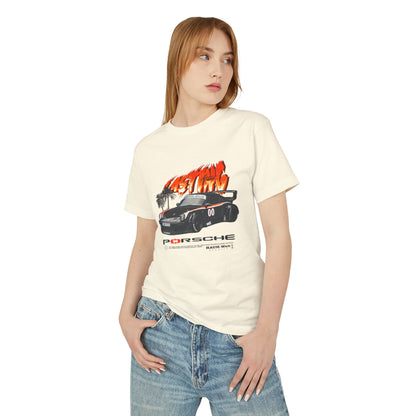 Porsche Unisex Garment-Dyed Heavyweight Cotton Tee | Car T-shirt - CreativeRino