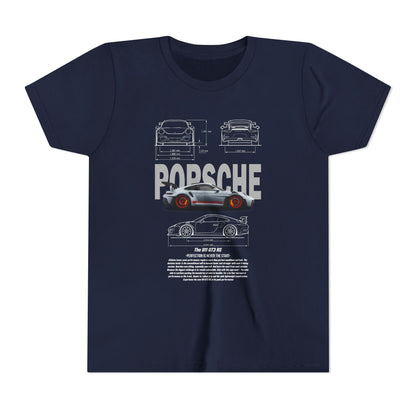 Porsche Engineering Youth  Tee - Classic Car T-shirt Design - CreativeRino