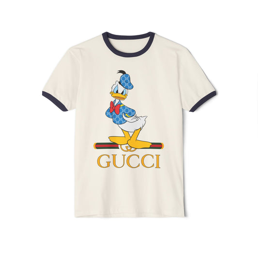 Donald Duck Gucci Ringer T-shirt - CreativeRino