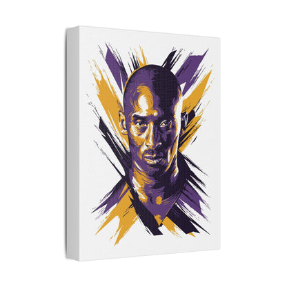 Kobe Bryant Satin Canvas Wall Art – Inspirational Decor for Sports Fans - CreativeRino
