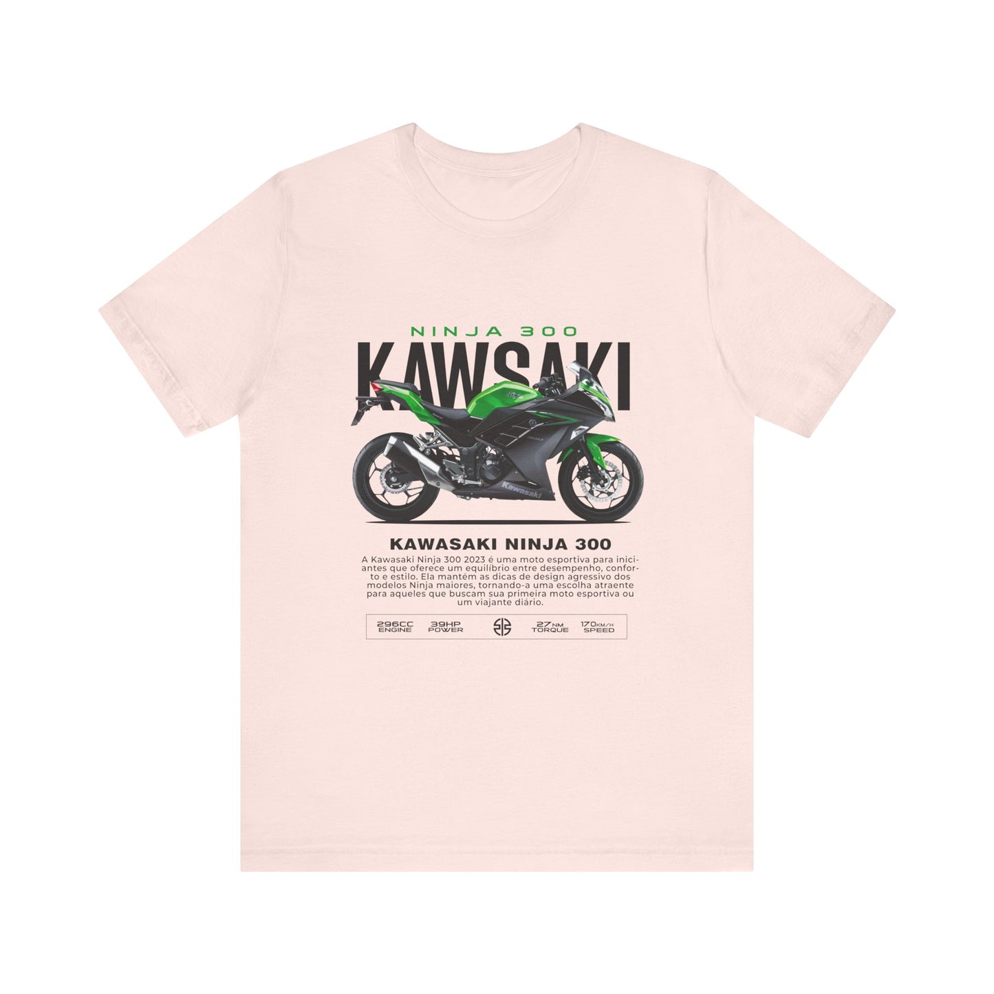 Kawasaki Ninja 300 Unisex T-Shirt - Vintage Motorcycle Graphic Tee - CreativeRino