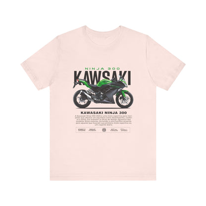 Kawasaki Ninja 300 Unisex T-Shirt - Vintage Motorcycle Graphic Tee - CreativeRino