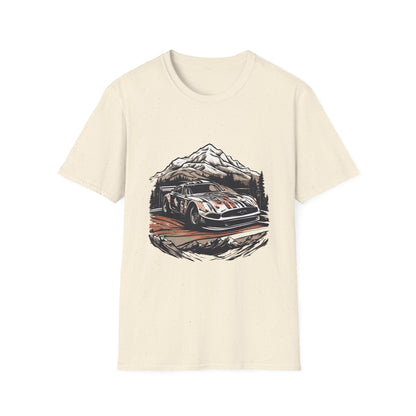 Vintage Rally Car Adventure Unisex T-Shirt - CreativeRino