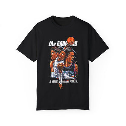 JA Morant Basketball Graphic T-shirt - Unisex Garment-Dyed Tee - CreativeRino