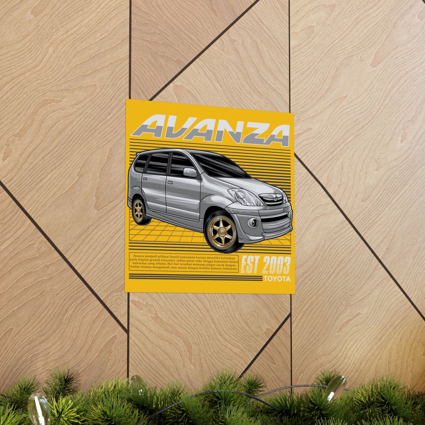 Toyota Avanza Matte Poster | Retro Car Decor | Automotive Wall Art - CreativeRino