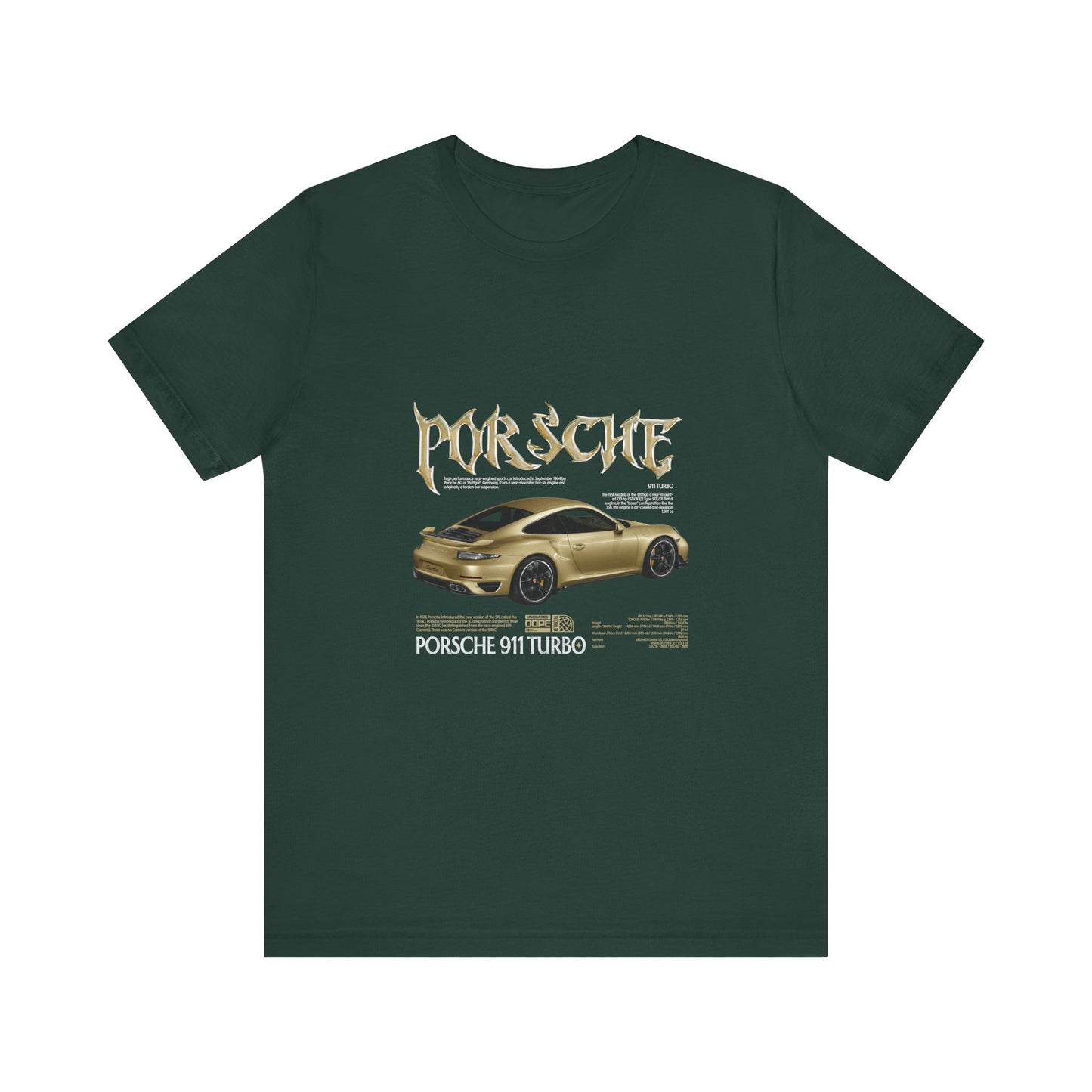 Porsche 911 Turbo Graphic Tee for Car Enthusiasts - CreativeRino