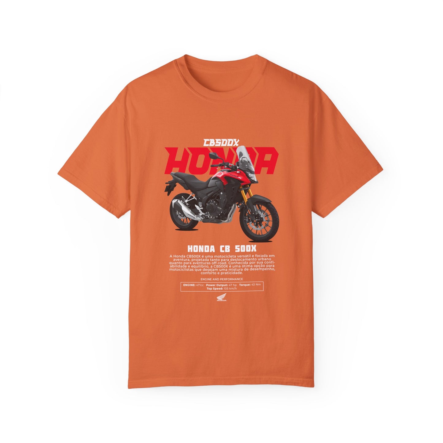 Honda CB500X Unisex Motorcycle T-Shirt - Vintage Style Graphic Tee - CreativeRino