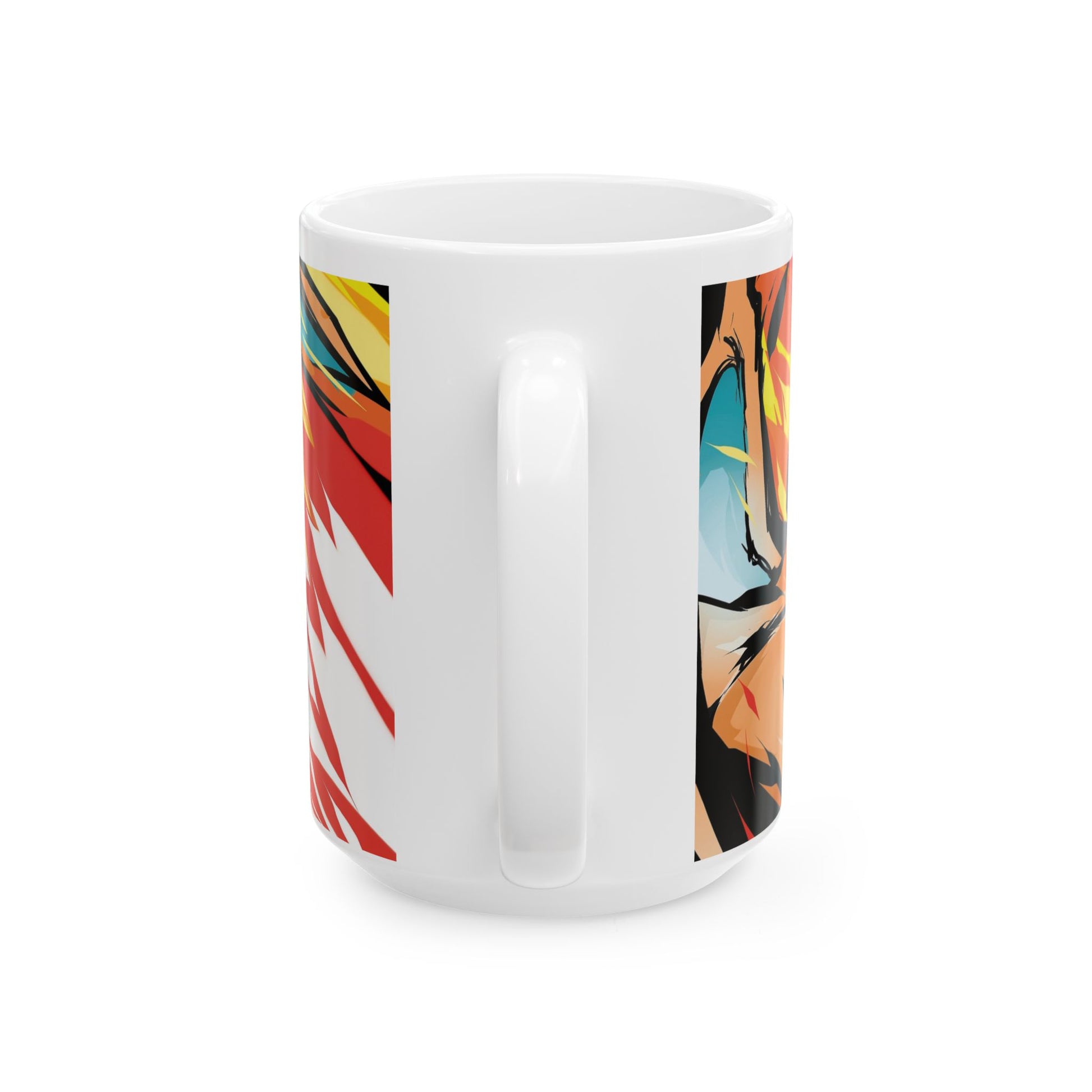 Multicolor Fire Ceramic Mug - CreativeRino