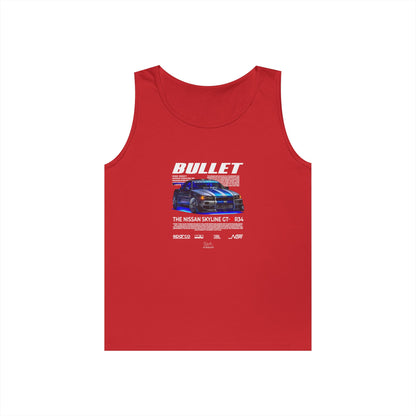 Bullet Skyline GT-R Racing Tank Top | Unisex Heavy Cotton - CreativeRino