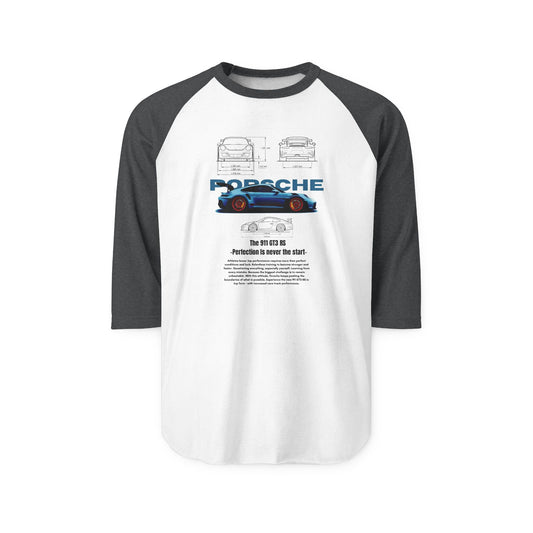 Porsche Classic Car Unisex Raglan Shirt - Perfect T-shirt for Auto Enthusiasts - CreativeRino
