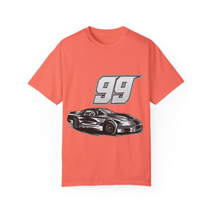 Racing Car Graphic Unisex Garment-Dyed T-shirt - CreativeRino