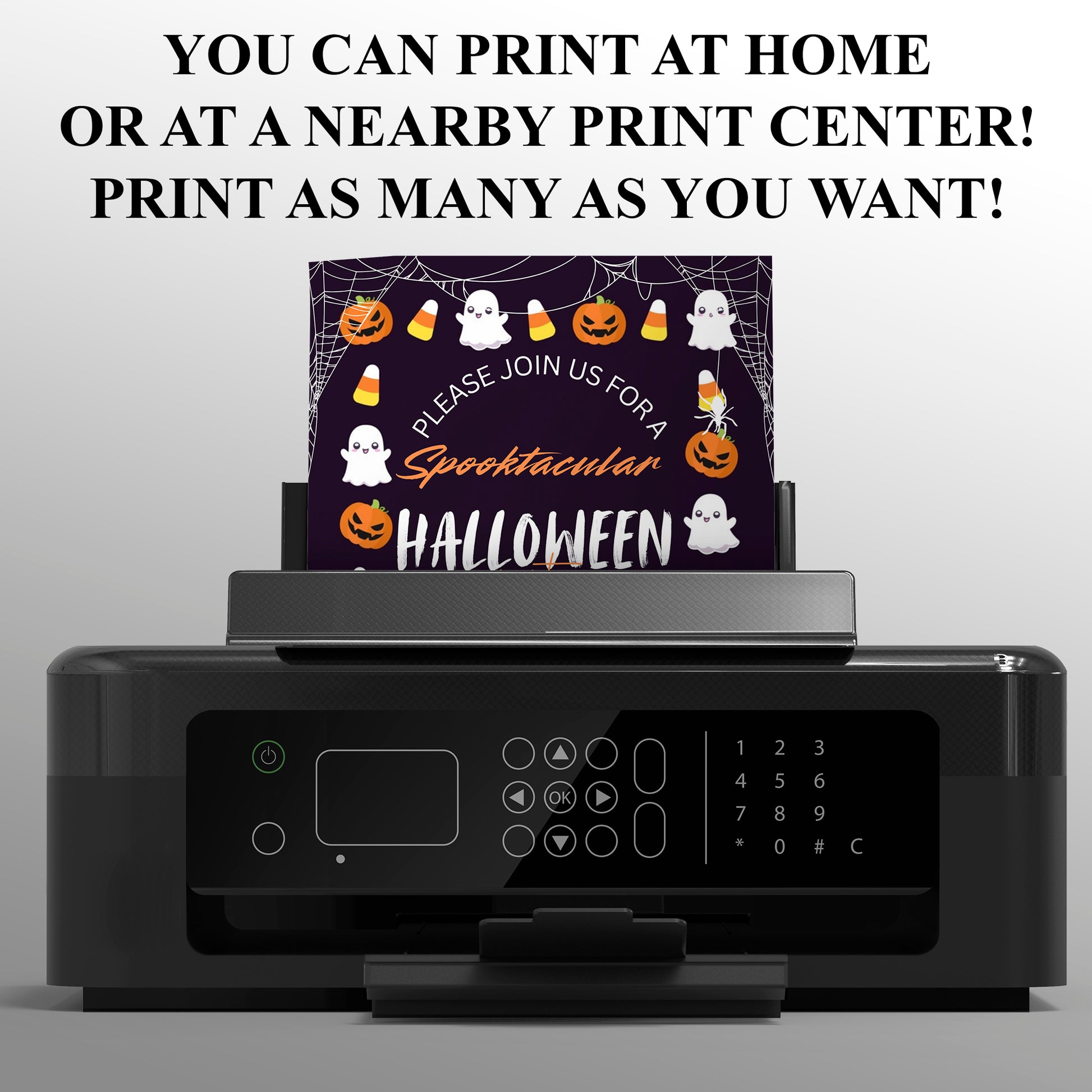 Spooktacular Halloween Invitation Template - CreativeRino