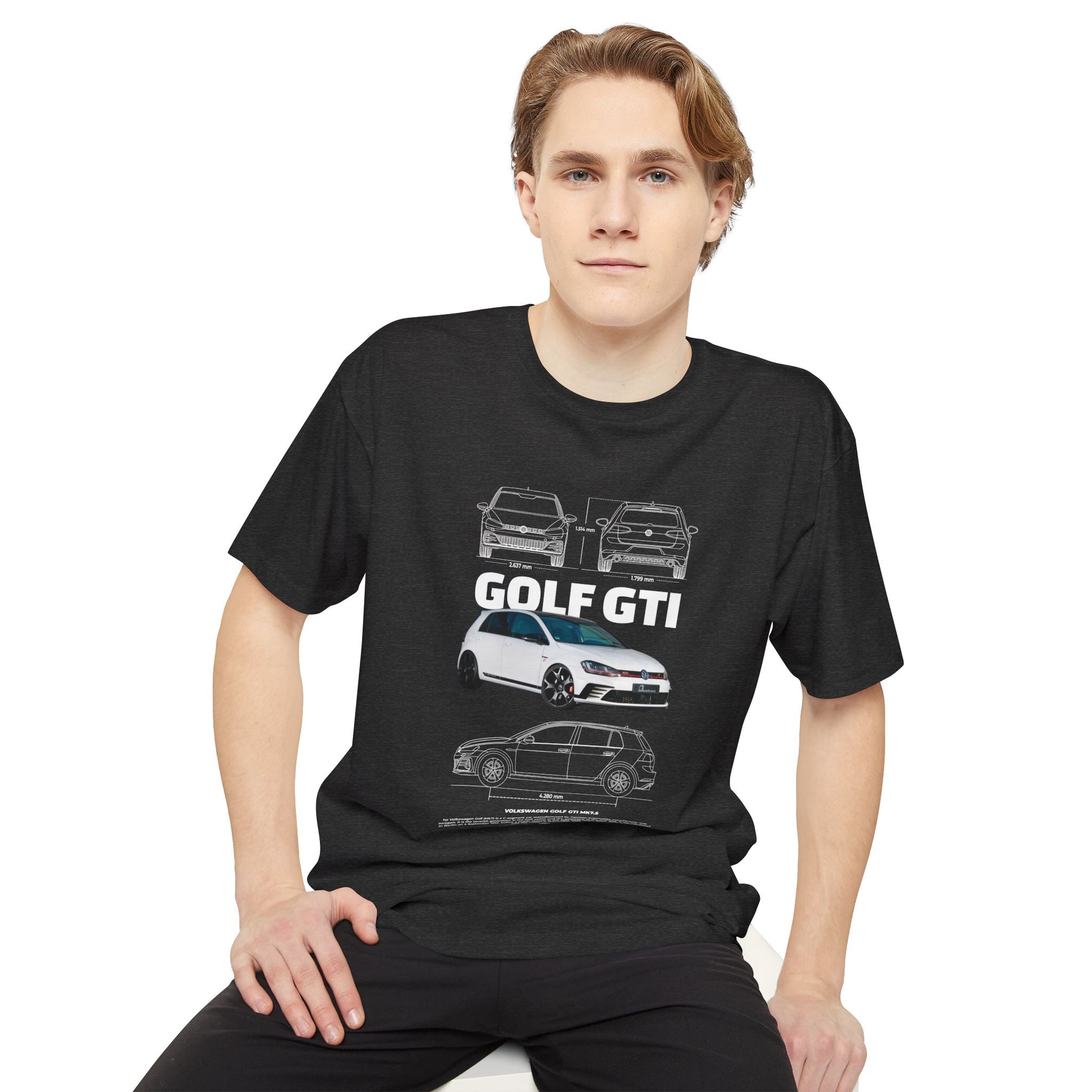 Volkswagen Golf GTI Urban Car Print Unisex Long Body Tee - CreativeRino