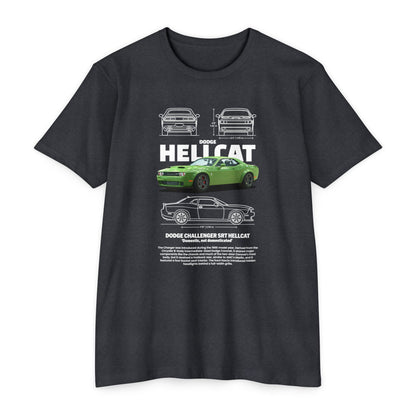 Dodge Charger SRT Hellcat Graphic T-Shirt - Unisex Car Enthusiast Apparel - CreativeRino
