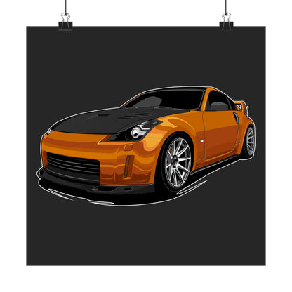 Sports Car Matte Square Car Posters - Perfect for Car Enthusiasts & Man Caves - CreativeRino
