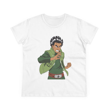 Anime-Inspired Women's Midweight Cotton Tee - Naruto Perfect T-shirt for Fans! - CreativeRino