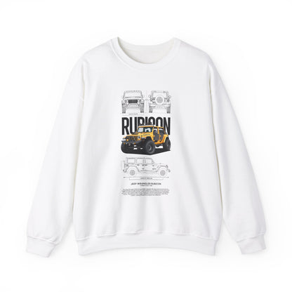 Rubicon Jeep Crewneck Sweatshirt - Perfect T-shirt for Adventure Lovers - CreativeRino