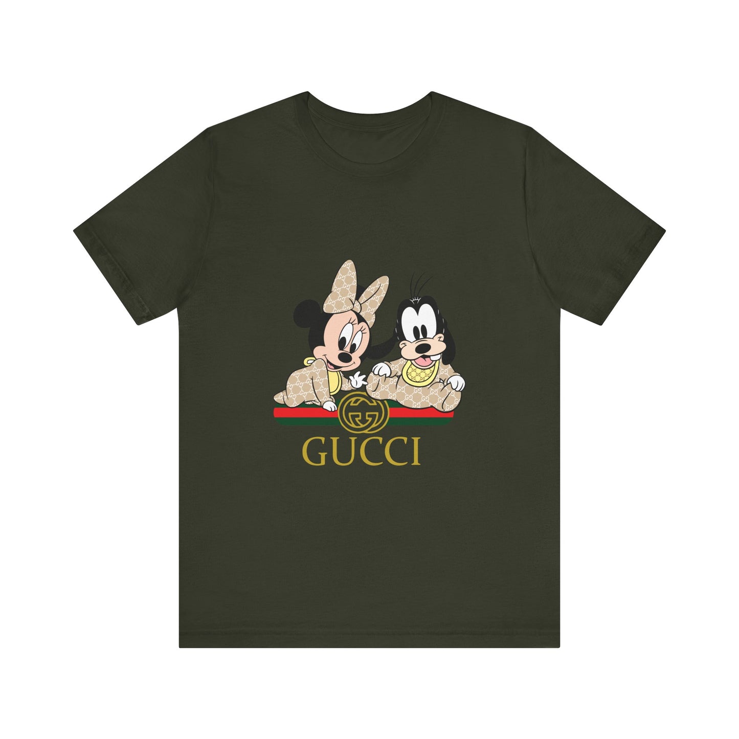 Mickey & Goofy Gucci Inspired Tee - Unisex Jersey Short Sleeve T-shirt - CreativeRino