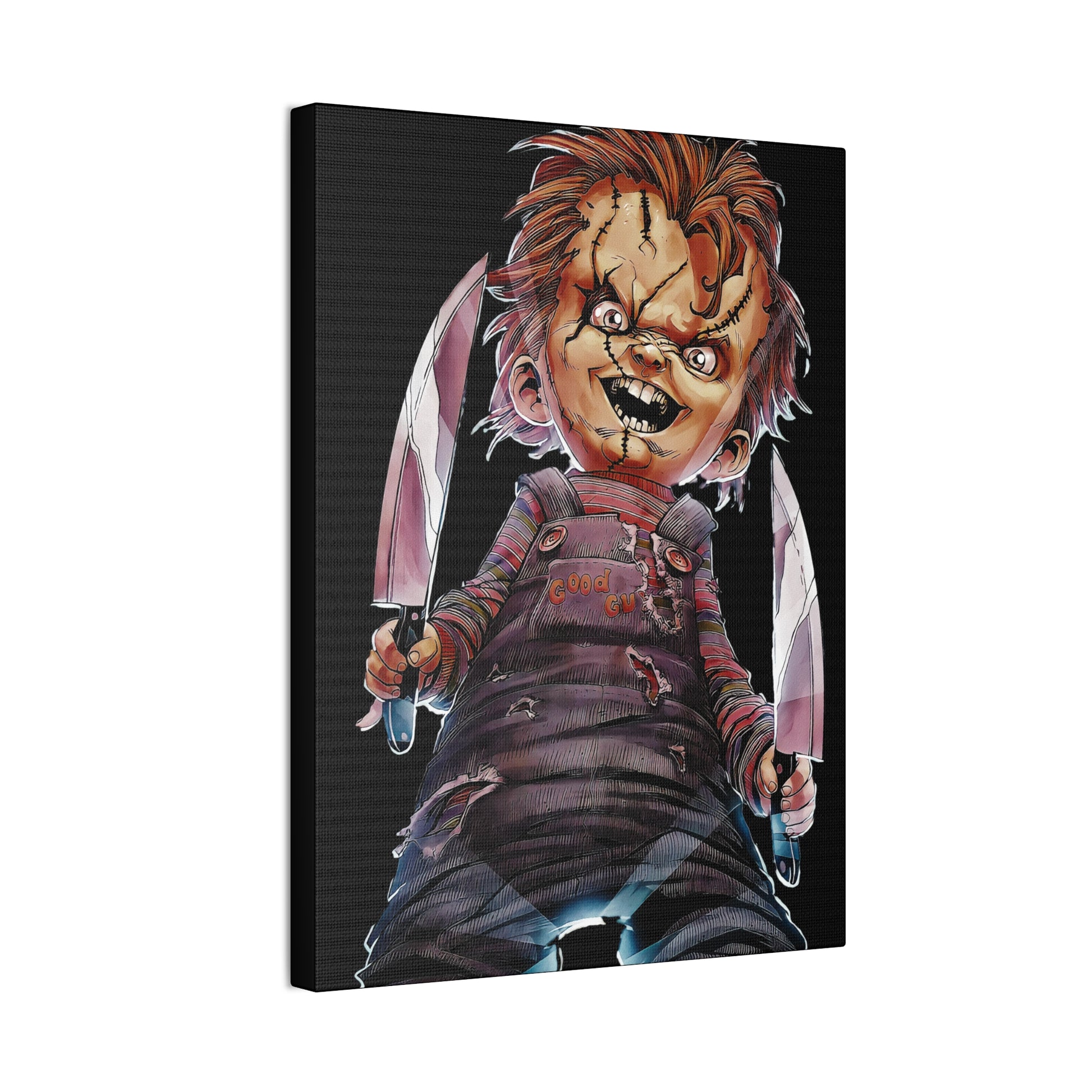Horror Canvas Art - Chucky Vibes - Spooky Home Decor for Halloween Fans - CreativeRino