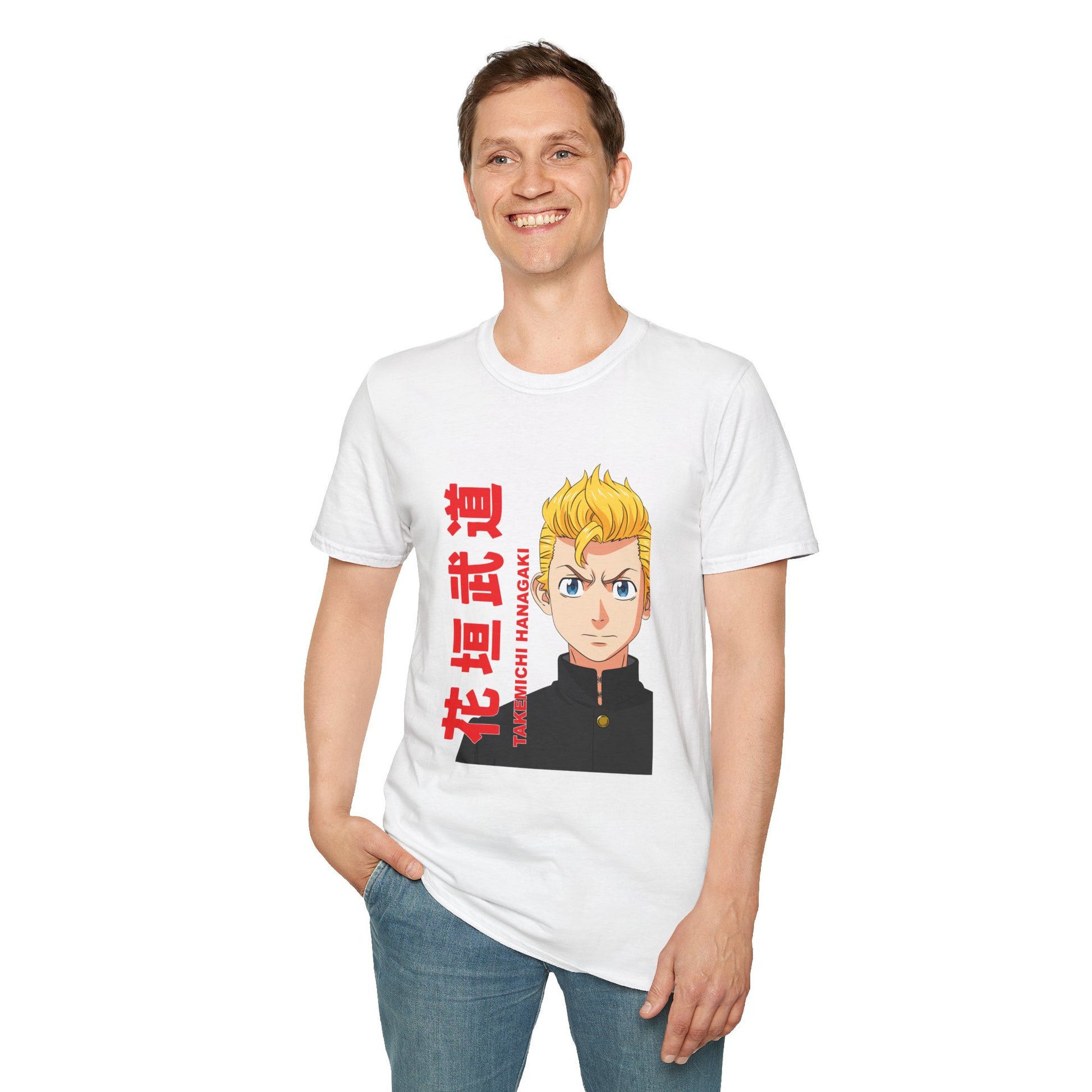 Anime Graphic Unisex Softstyle T-shirt - Tokyo Revengers Design - CreativeRino