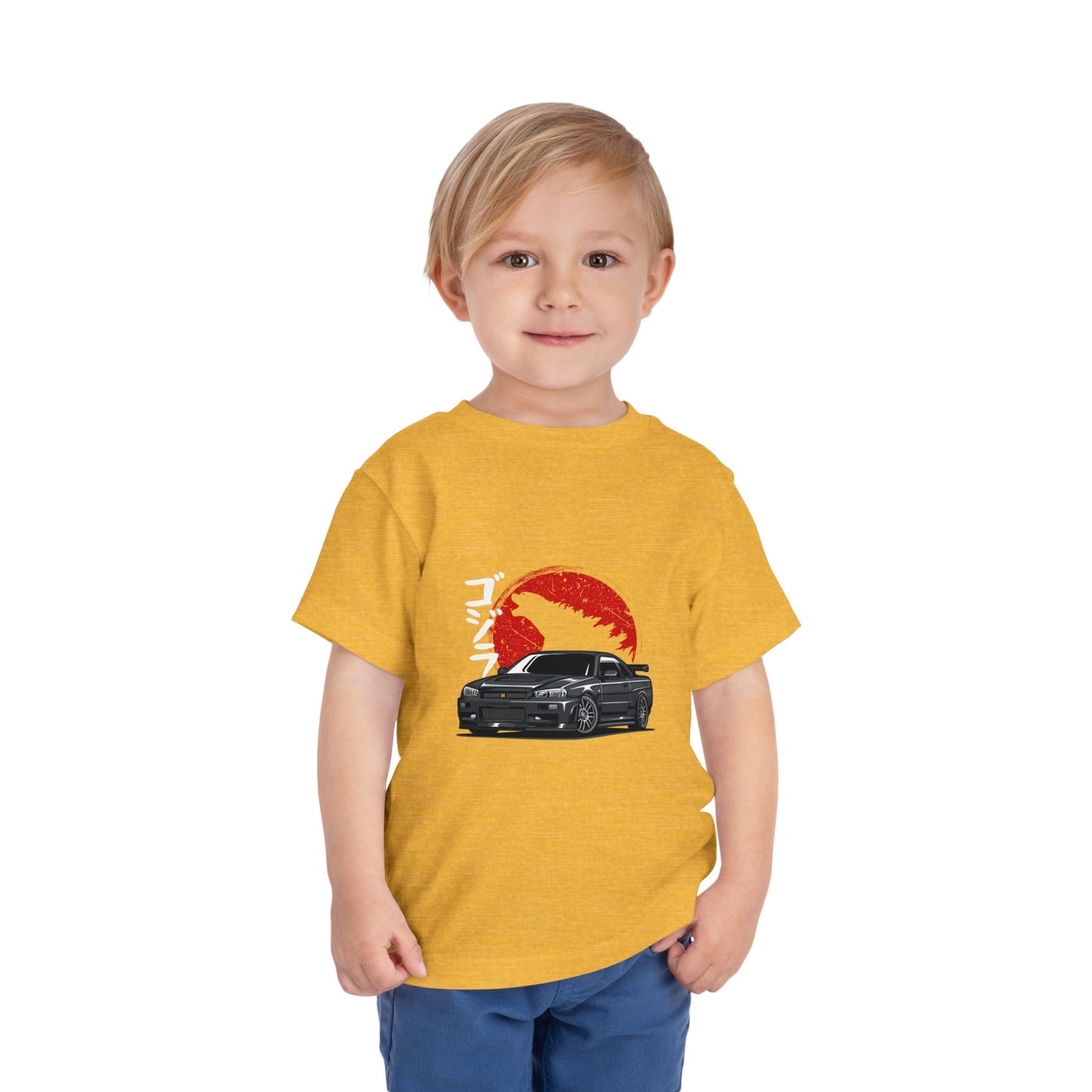 Cool Car Toddler Tee - Fun and Playful Short Sleeve T-Shirt - CreativeRino