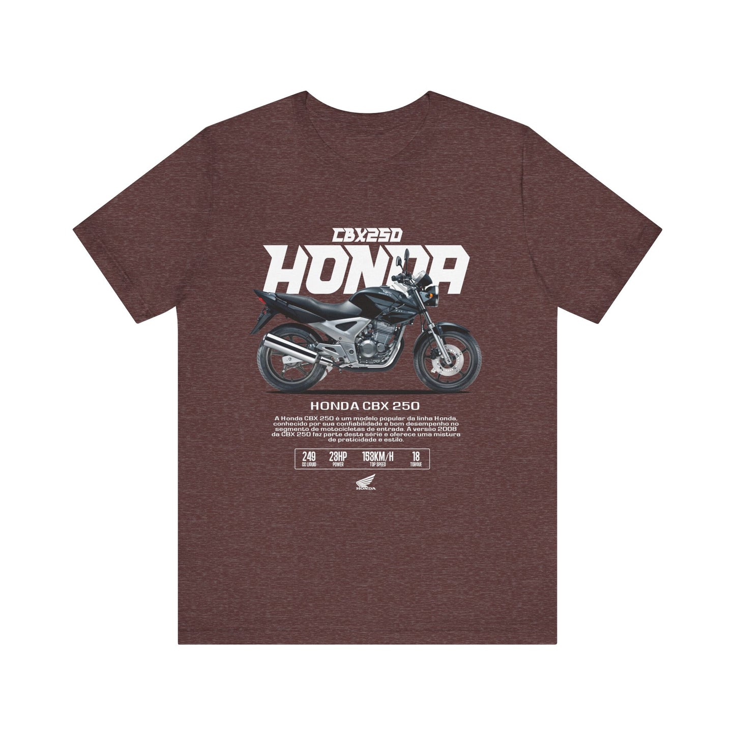 Honda CBX 250 Motorcycle Unisex T-Shirt - Bold Graphic Tee for Riders - CreativeRino