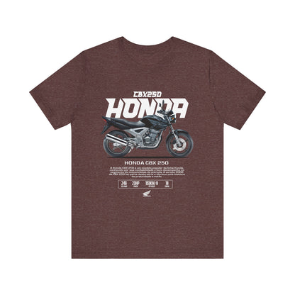 Honda CBX 250 Motorcycle Unisex T-Shirt - Bold Graphic Tee for Riders - CreativeRino