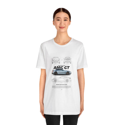 AMG GT Unisex Jersey Short Sleeve Tee - Perfect for Car Enthusiasts - CreativeRino
