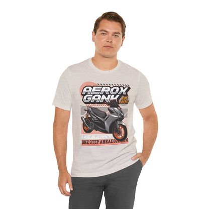 Stylish Scooter Graphic Tee - AEROX GANk - Ride Fast T-shirt - CreativeRino