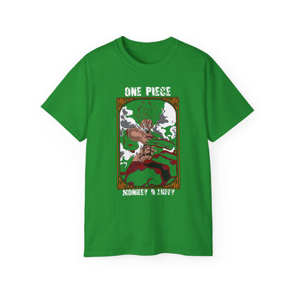 One Piece Monkey D. Luffy Tee - Unisex Ultra Cotton T-shirt for Anime Fans - CreativeRino