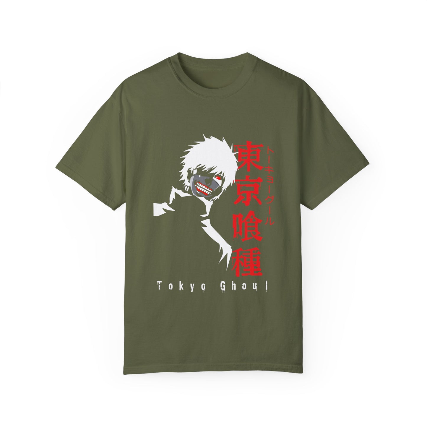 Tokyo Ghoul Unisex Garment-Dyed Tee - Perfect T-shirt for Anime Fans - CreativeRino
