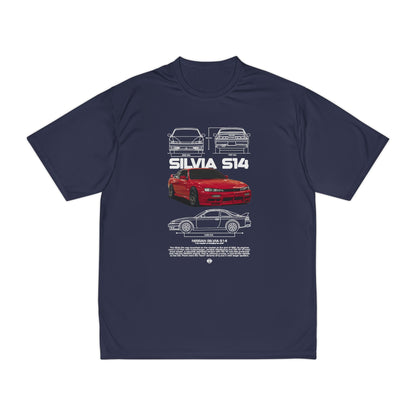Nissan Silvia S14 Men's Performance T-Shirt - Graphic T-shirt for Car Enthusiasts - CreativeRino