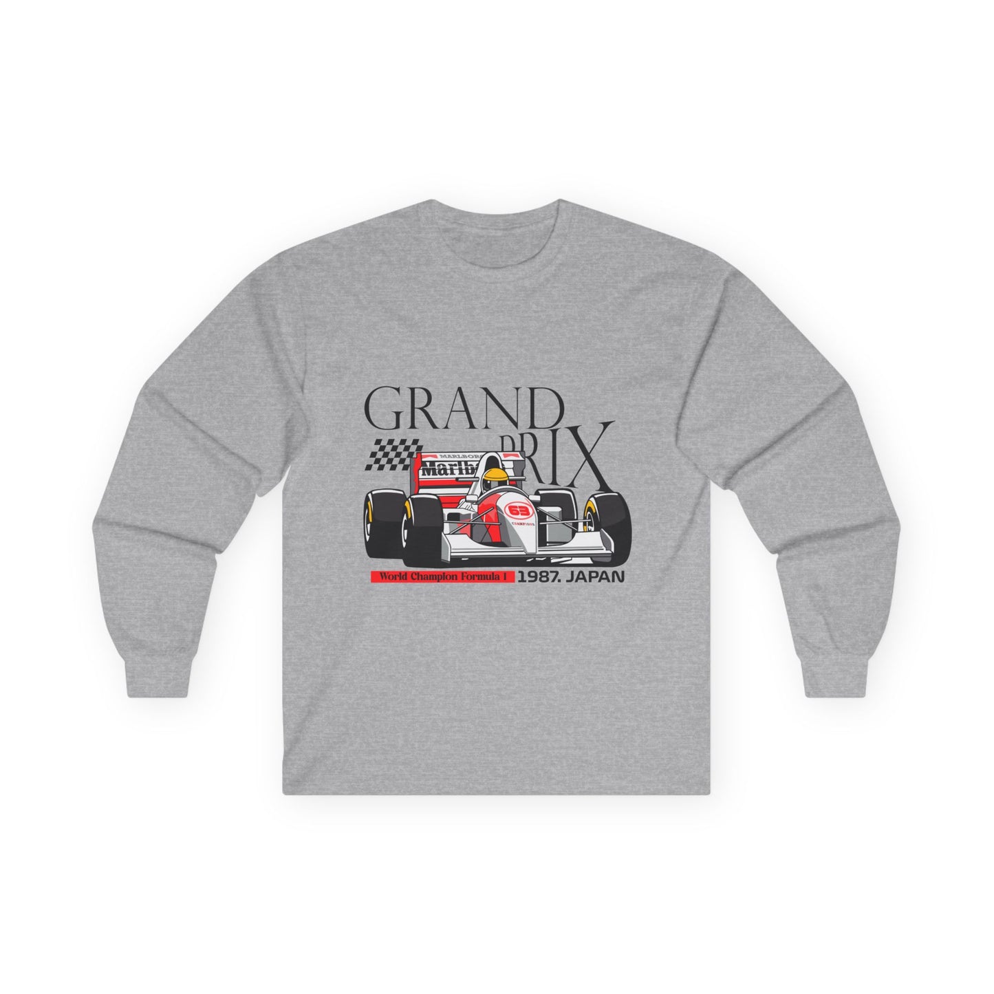 1987 Japan Grand Prix Long Sleeve Tee - Racing Enthusiast Apparel - CreativeRino