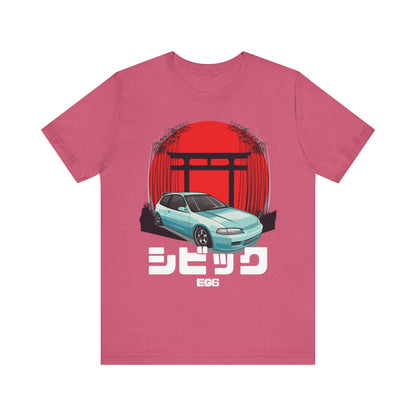 Hinda Civic Estilo Car Art Tee - Retro Aesthetic Automotive T-Shirt - CreativeRino